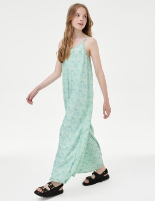 

Girls M&S Collection Printed Jumpsuit (6-16 Yrs) - Green Mix, Green Mix