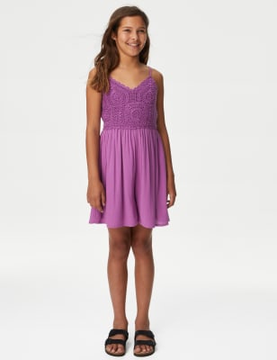 

Girls M&S Collection Knitted Playsuit (6-16 Yrs) - Purple, Purple