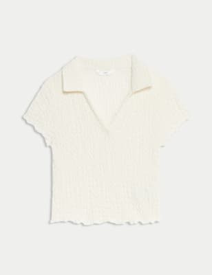 

Girls M&S Collection Textured Top (6-16 Yrs) - Ecru, Ecru