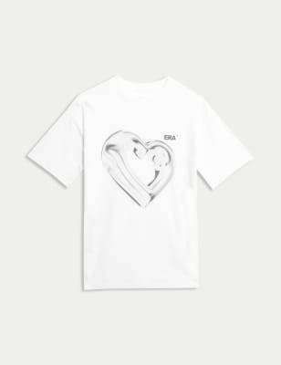 

Girls M&S Collection Pure Cotton Chrome Heart Graphic T-Shirt (6-16 Yrs) - White, White