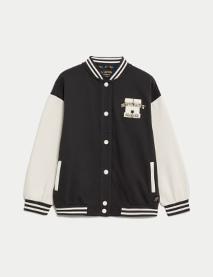 

Girls,Unisex,Boys M&S Collection Cotton Rich Harry Potter™ Bomber (6-16 Yrs) - Charcoal Mix, Charcoal Mix