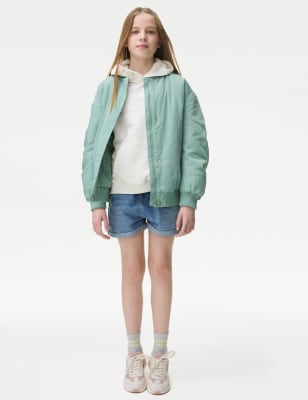 

Girls M&S Collection Satin Bomber Jacket (6-16 Yrs) - Green, Green