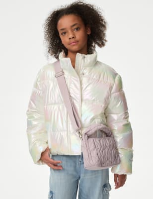 

M&S Collection Wattierte Jacke mit Schimmereffekt (6-16 J.) - Ivory Mix, Ivory Mix
