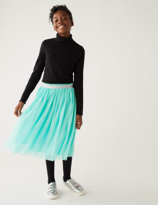

Marks & Spencer Midi Tulle Glitter Skirt (GIRLS, AQUA, 11-12)