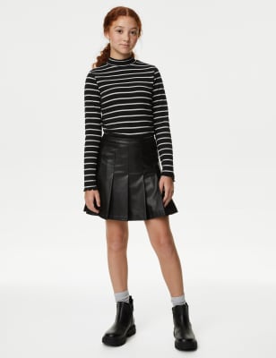 

Girls M&S Collection Pleated Skirt (6-16 Yrs) - Black, Black