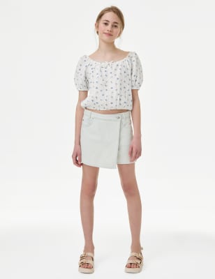 

Girls M&S Collection Denim Skort (6-16 Yrs), Denim