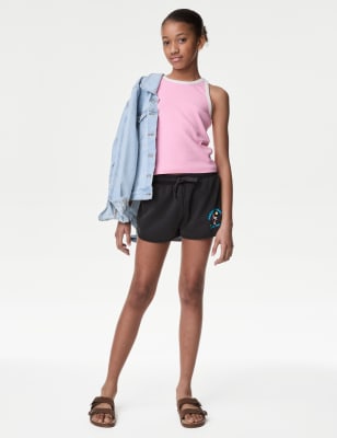 

Girls M&S Collection Pure Cotton Runner Shorts (6-16 Yrs) - Charcoal Mix, Charcoal Mix