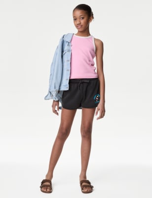 

M&S Collection Lauf-Shorts aus reiner Baumwolle (6-16 Jahre) - Charcoal Mix, Charcoal Mix