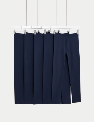 

Girls M&S Collection 5pk Cotton Rich Leggings (6-16 Yrs) - Navy, Navy