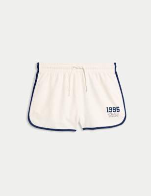 

Girls M&S Collection Cotton Rich Sports Shorts (2-16 Yrs), Ecru