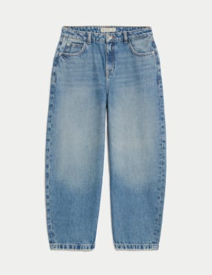 

Girls M&S Collection Denim Balloon Jeans (6-16 Yrs), Denim