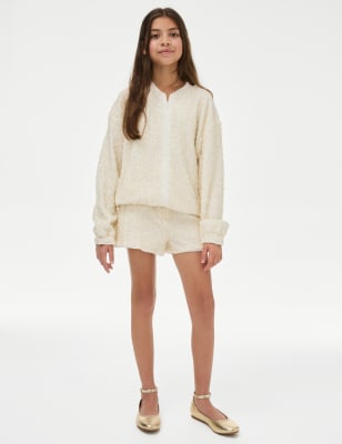 

Girls M&S Collection Sequin Shorts (6-16 Yrs) - Cream, Cream