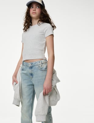 

Girls M&S Collection Straight Leg Denim Jeans (6-16 Yrs), Denim