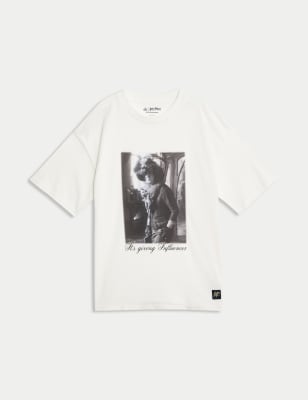 

M&S Collection Camiseta 100% algodón con foto de Harry Potter (6-16 años) - Ivory, Ivory