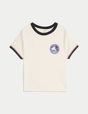 

Girls M&S Collection Cotton Rich Mickey™ T-Shirt (6-16 Yrs) - Ivory, Ivory