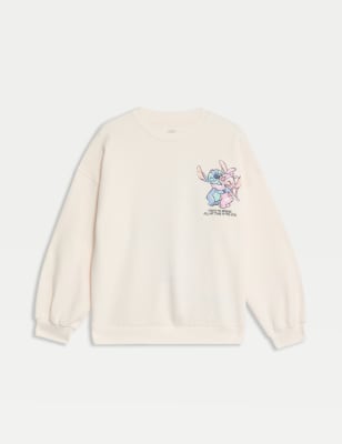 

Girls M&S Collection Pure Cotton Lilo and Stitch™ Sweatshirt (6-16 Yrs) - Ecru, Ecru