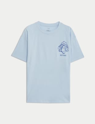 

Girls M&S Collection Pure Cotton Lilo & Stitch™ Glitter T-Shirt (6-16 Yrs) - Blue Mix, Blue Mix