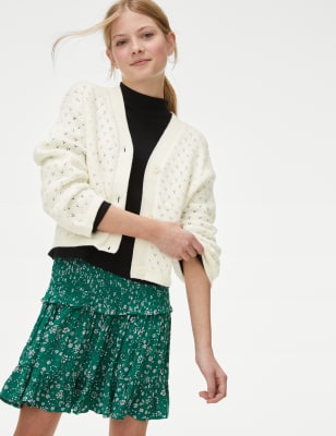 

M&S Collection Cárdigan de punto 100% algodón (6-16 años) - Ivory, Ivory