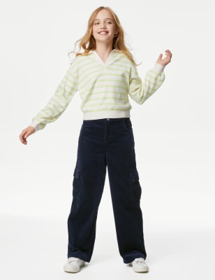 Pure Cotton Cargo Trousers (6-16 Yrs) - NL