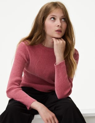 

Girls M&S Collection Knitted Jumper (6-16 Yrs) - Pink, Pink