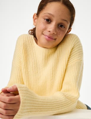 

Girls M&S Collection Chenille Knitted Jumper (2-16 Yrs) - Yellow, Yellow