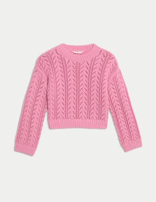 

Girls M&S Collection Cotton Rich Sparkly Jumper (2-16 Yrs) - Pink, Pink