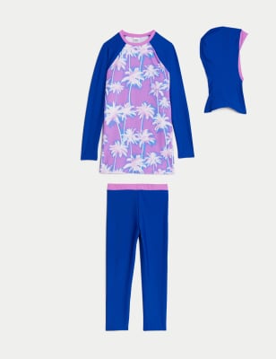 

M&S Collection Traje de baño de 3 piezas (6-16 años) - Purple Mix, Purple Mix