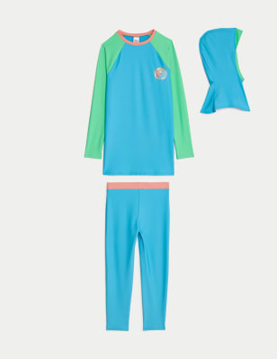 

M&S Collection Traje de baño de 3 piezas (6-16 años) - Blue Mix, Blue Mix