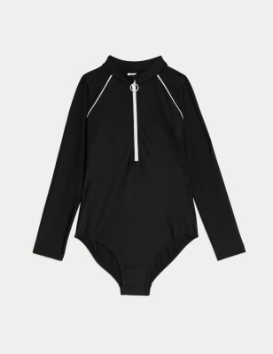 

M&S Collection Langarm-Badeanzug (6-16 J.) - Black, Black