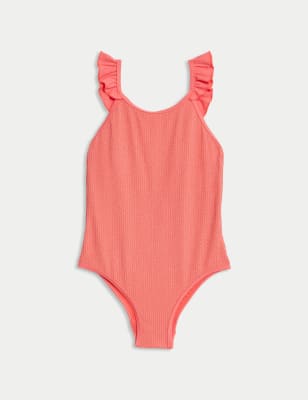 

Girls M&S Collection Glitter Textured Swimsuit (6-16 Yrs), Coral