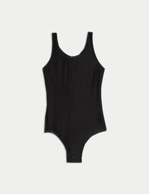 

Girls M&S Collection Glitter Swimsuit (6-16 Yrs) - Black Mix, Black Mix