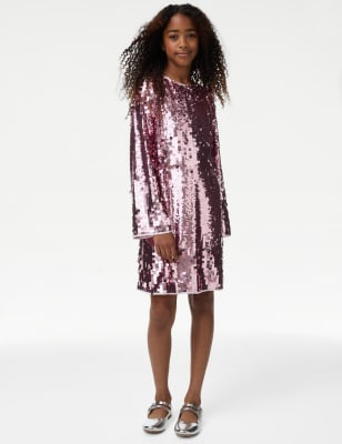 

Girls M&S Collection Sequin Dress (6-16 Yrs) - Pink, Pink