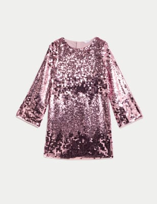 

Girls M&S Collection Sequin Dress (6-16 Yrs) - Pink, Pink