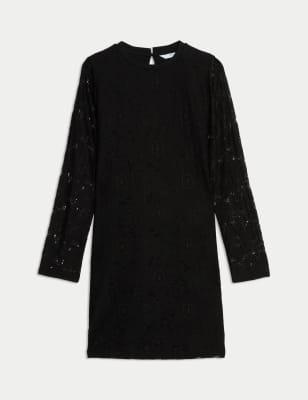 

Girls M&S Collection Lace Dress (6-16 Yrs) - Black, Black