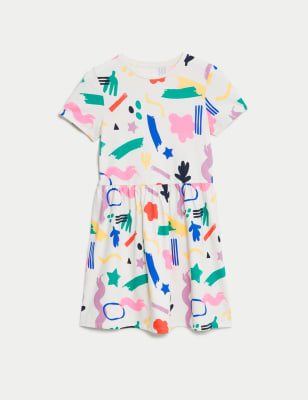 

Girls M&S Collection Pure Cotton Abstract Print Dress (6-16 Yrs) - Multi, Multi