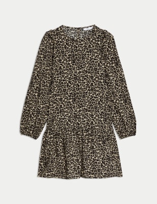 

Girls M&S Collection Leopard Dress (6-16 Yrs) - Neutral, Neutral