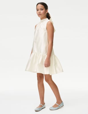 

Girls M&S Collection Organza Bow Dress (7-16 Yrs) - Ivory, Ivory
