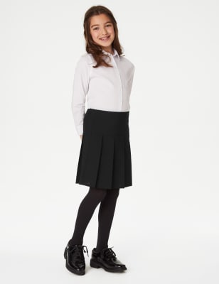 

Girls M&S Collection 2pk Girls' Crease Resistant School Skirts (2-16 Yrs) - Black, Black