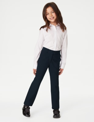 

Girls M&S Collection 2pk Girls' Slim Leg School Trousers (2-18 Yrs), Navy