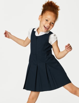 

Girls M&S Collection Girls' Pleated School Pinafore (2-12 Yrs) - Navy, Navy