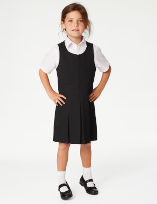 

Girls M&S Collection Girls' Pleated School Pinafore (2-12 Yrs) - Black, Black