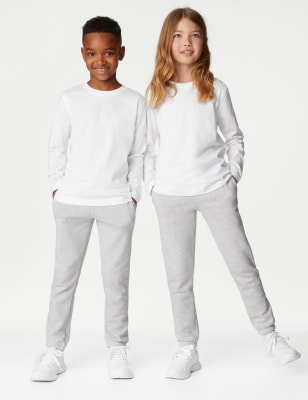 

Unisex,Boys,Girls M&S Collection 2Pk Unisex Pure Cotton School T-Shirts (2-16 Yrs) - White, White