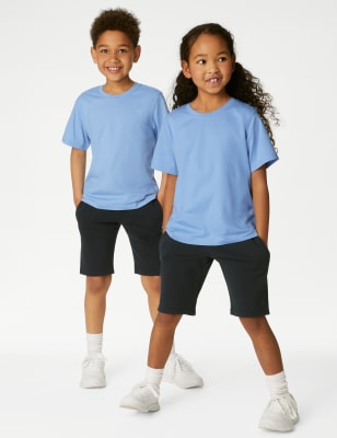

Unisex,Boys,Girls M&S Collection Unisex Pure Cotton School T-Shirt (2-16 Yrs) - Pale Blue, Pale Blue