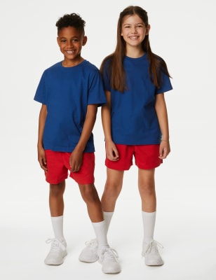 

M&S Collection Unisex-T-Shirt für die Schule aus reiner Baumwolle (2-16 Jahre) - Royal Blue, Royal Blue