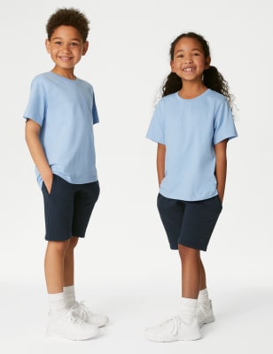 

Goodmove 2er-Pack Unisex-Sweat-Shorts für die Schule (2-16 Jahre) - Navy, Navy