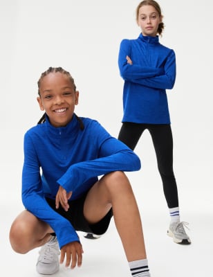 

Unisex,Boys,Girls Goodmove Unisex Half Zip Sports Top (6-16 Yrs) - Cobalt, Cobalt