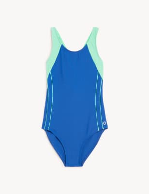 

Girls Goodmove Sports Swimsuit (6-16 Yrs), Cobalt