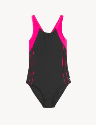 

Girls Goodmove Sports Swimsuit (6-16 Yrs) - Black Mix, Black Mix