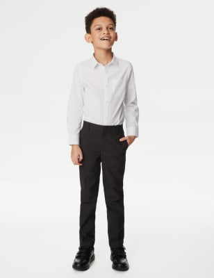 

Boys M&S Collection 2pk Boys' Slim Leg School Trousers (2-18 Yrs) - Charcoal, Charcoal