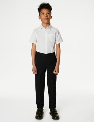 

Boys M&S Collection Boys' Relaxed Stretch School Trousers (2-18 Yrs) - Black, Black